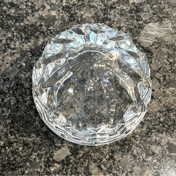 Vintage KOSTA BODA Round bowl Opus Lead crystal Sweden Leaf pattern Signed Kosta - Picture 4 of 7